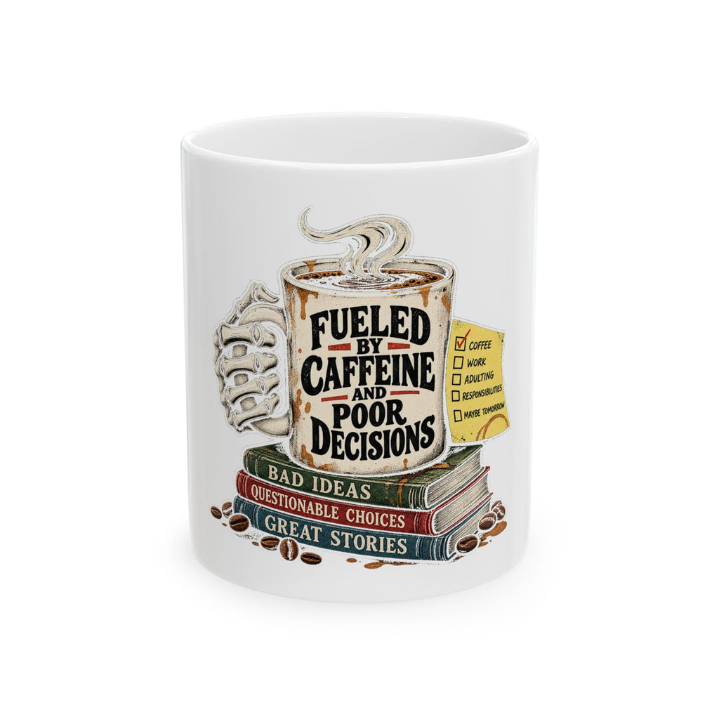 Fueled by Caffeine - Ceramic Mug 11oz and 15oz