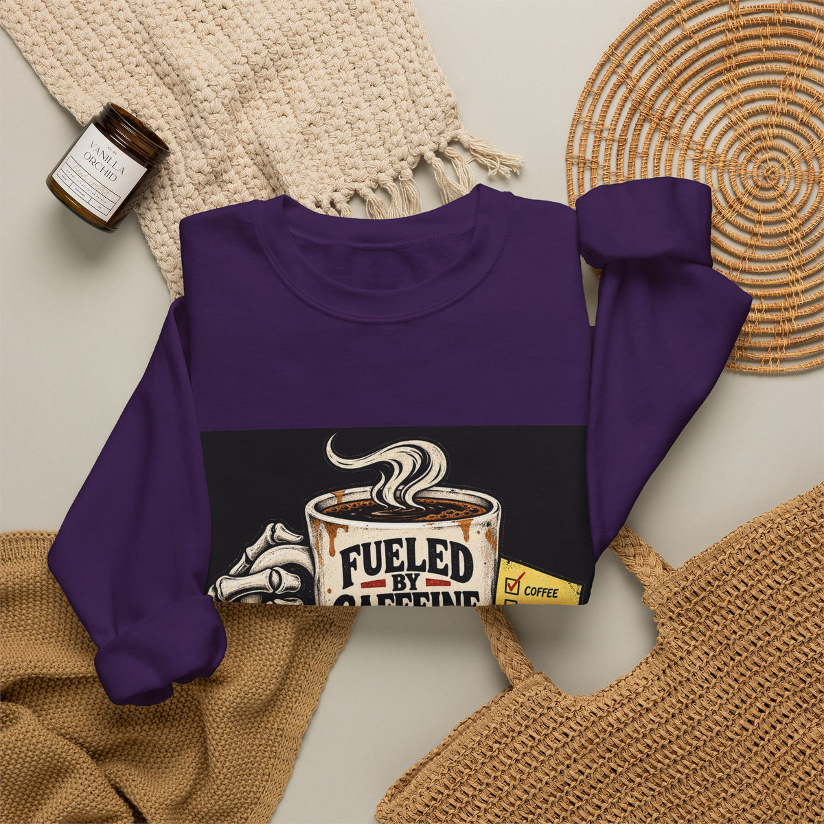 Fueled by Caffeine - Crewneck Sweatshirt