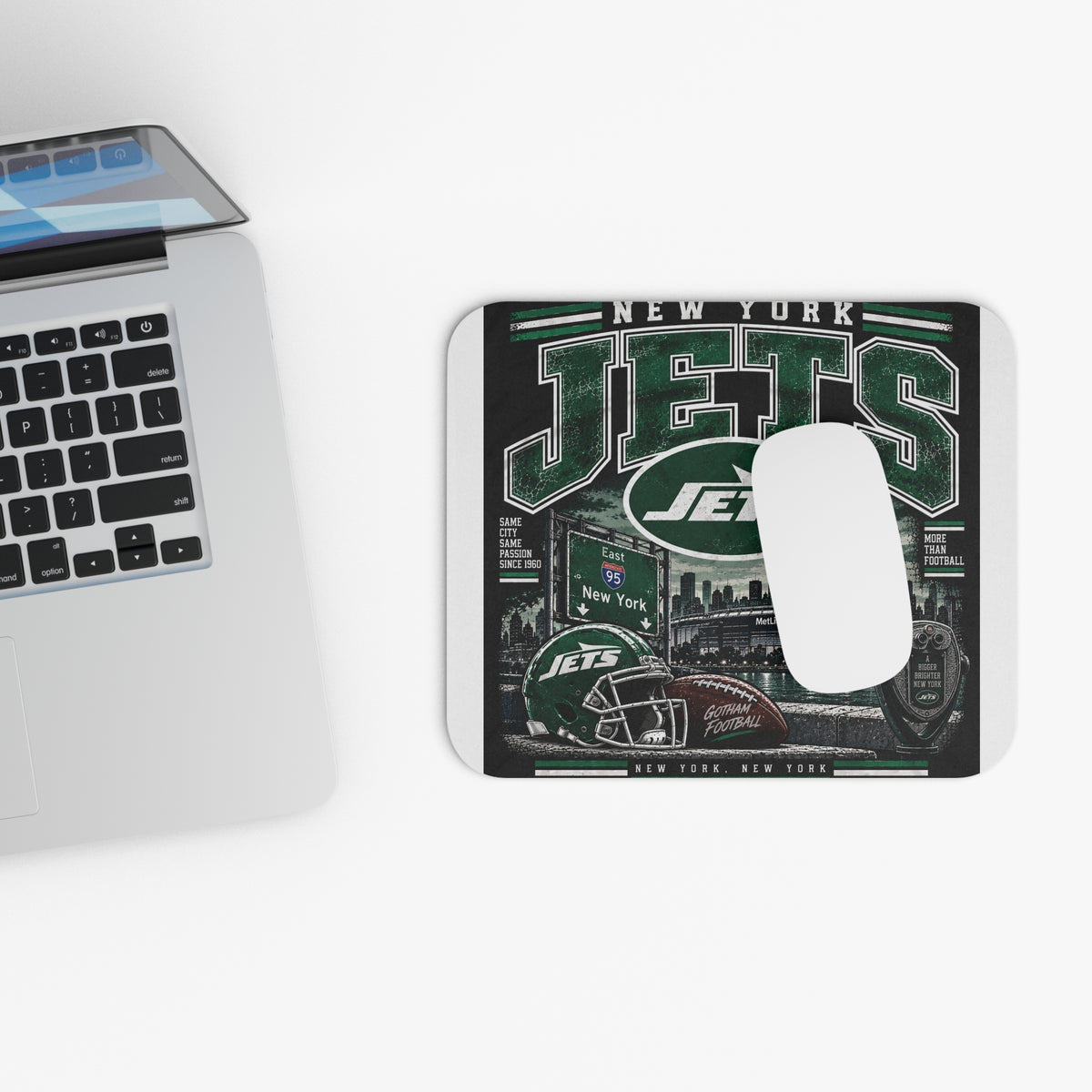 New York Jets Skyline - Mouse Pad