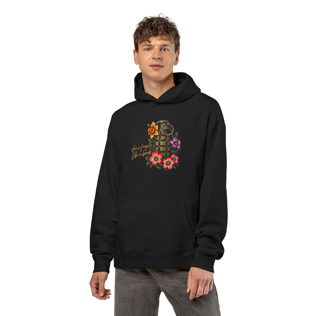 Fragile Like a Bomb - Floral Grenade - Hoodie