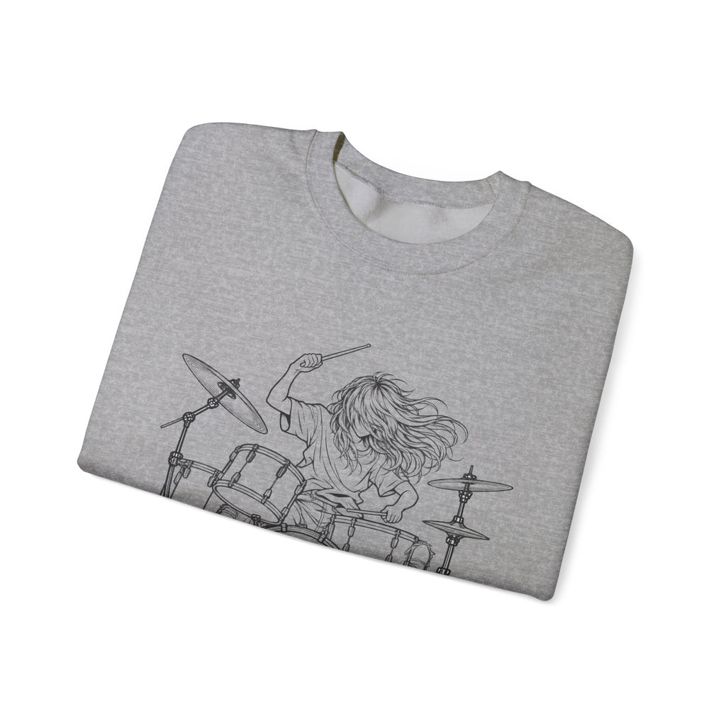 Drummer Sketch - Crewneck Sweatshirt