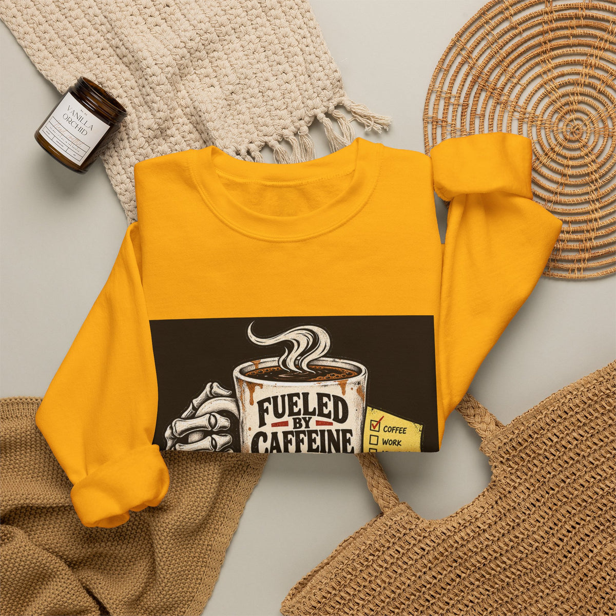 Fueled by Caffeine - Crewneck Sweatshirt