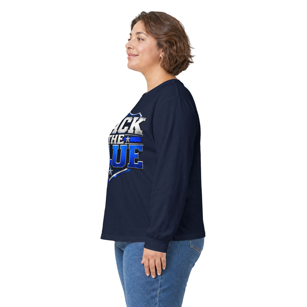 Back the Blue Shield - Unisex Ultra Cotton Long Sleeve Tee