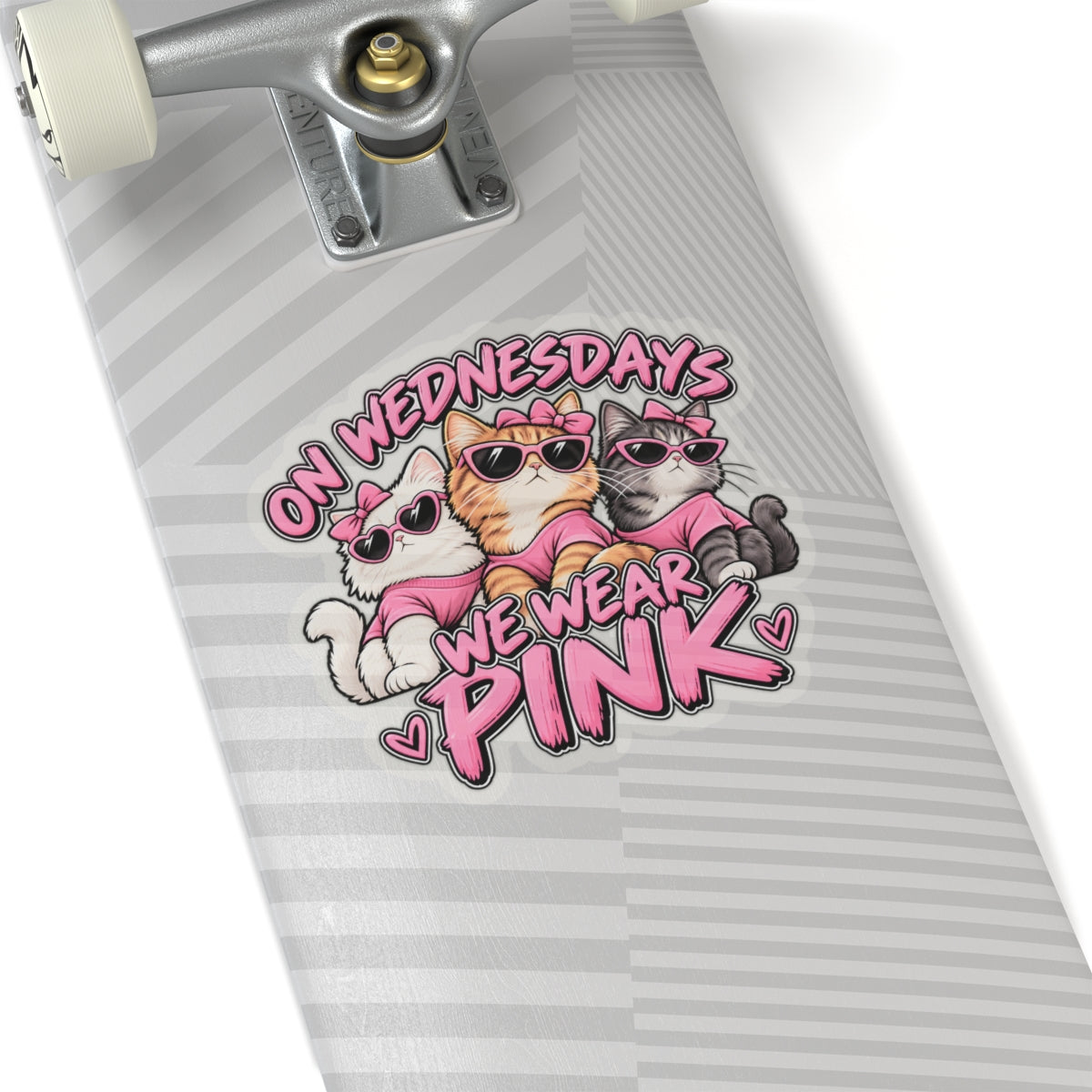 On Wednesdays We Wear Pink - Kiss-Cut Sticker