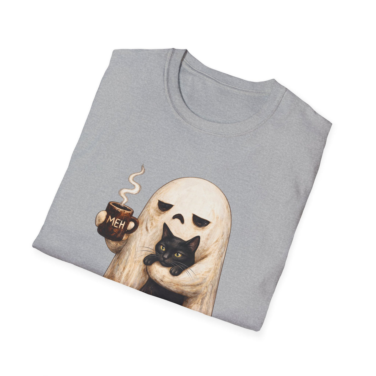 Meh Ghost and Black Cat - Classic Tee