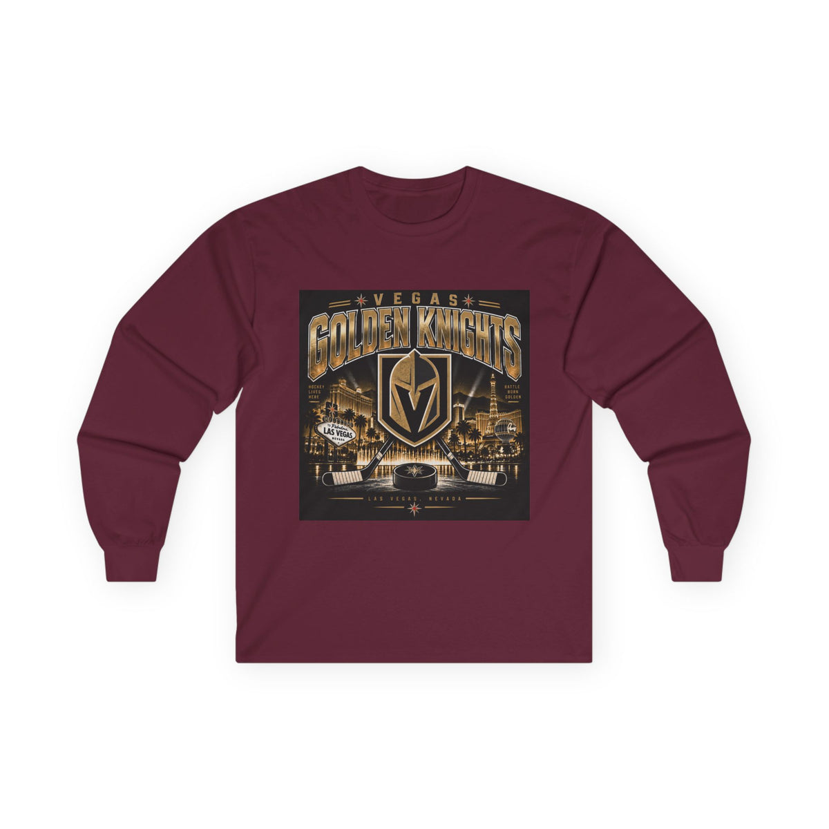 Golden Knights Vegas Nights - Unisex Ultra Cotton Long Sleeve Tee