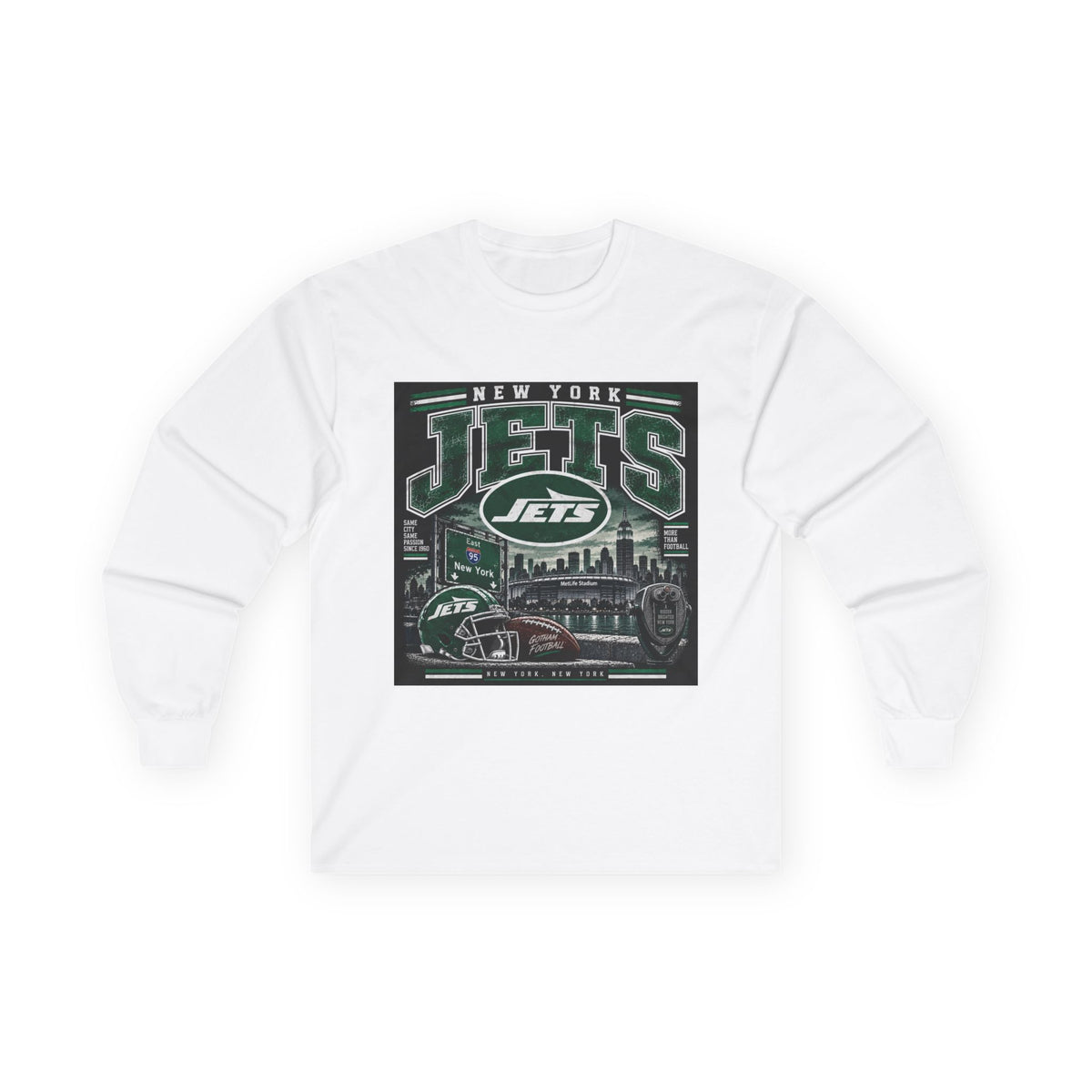 New York Jets Skyline - Unisex Ultra Cotton Long Sleeve Tee