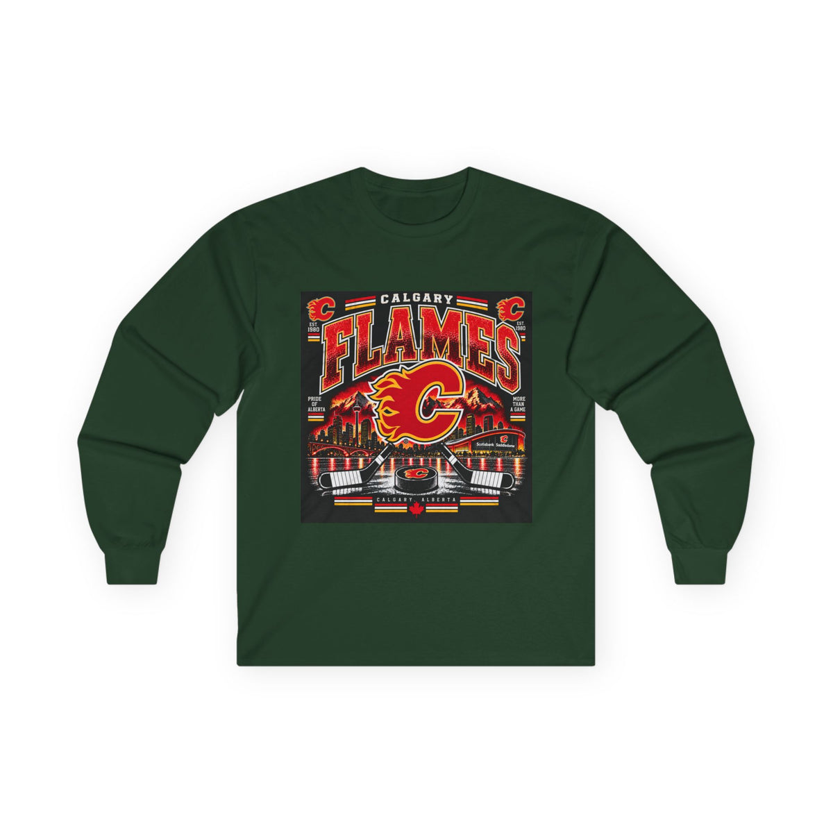 Calgary Flames Pride - Unisex Ultra Cotton Long Sleeve Tee