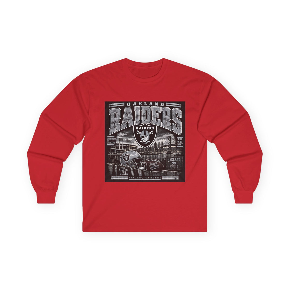 Oakland Raiders Black Heritage - Unisex Ultra Cotton Long Sleeve Tee