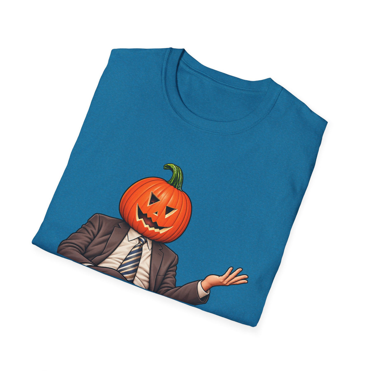 Pumpkin Head Office Cartoon - Classic Tee
