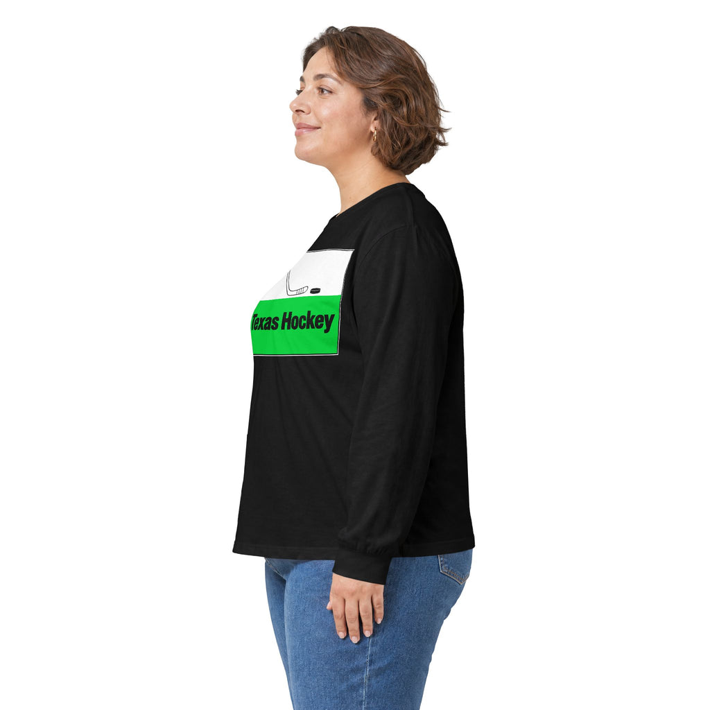 Texas Hockey Flag - Unisex Ultra Cotton Long Sleeve Tee