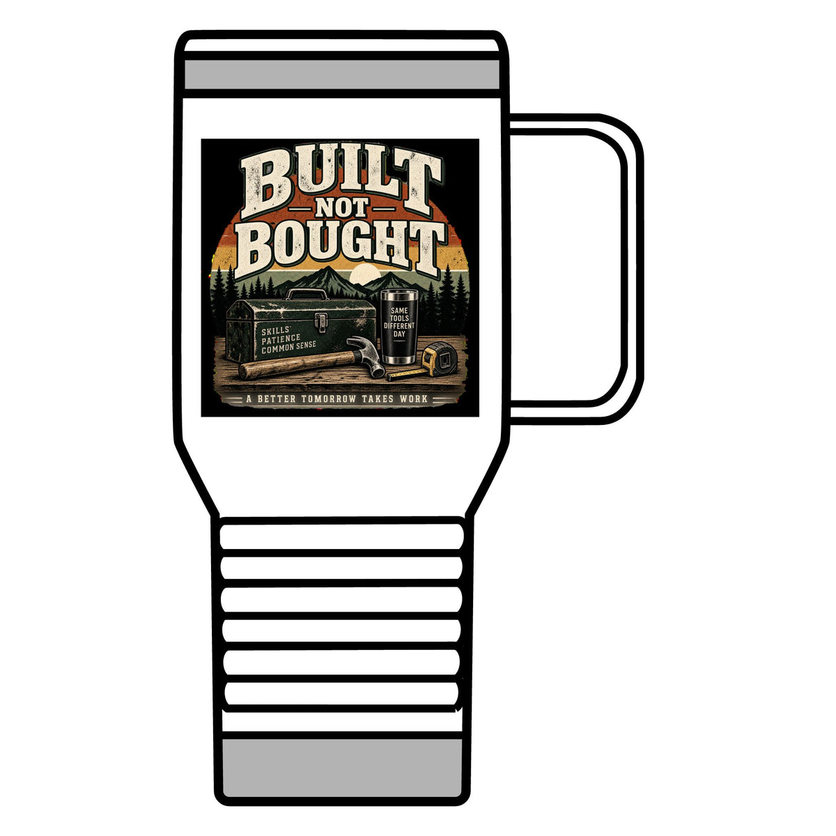 Built Not Bought - 20oz Insulated Mug