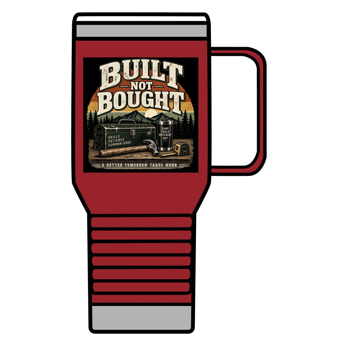 Built Not Bought - 20oz Insulated Mug