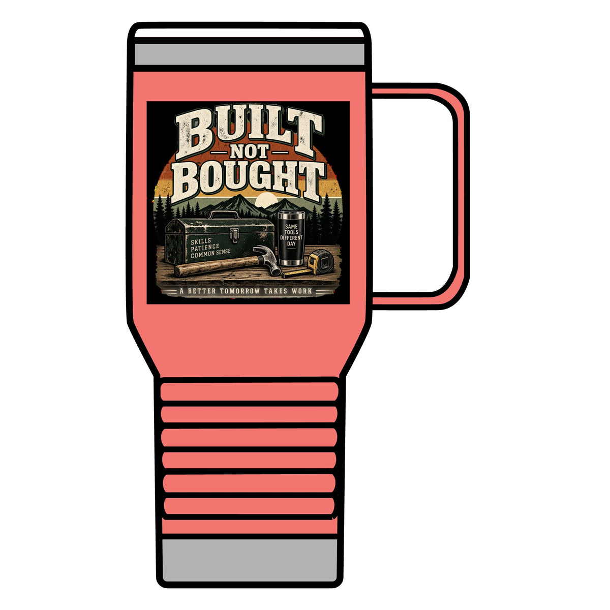 Built Not Bought - 20oz Insulated Mug