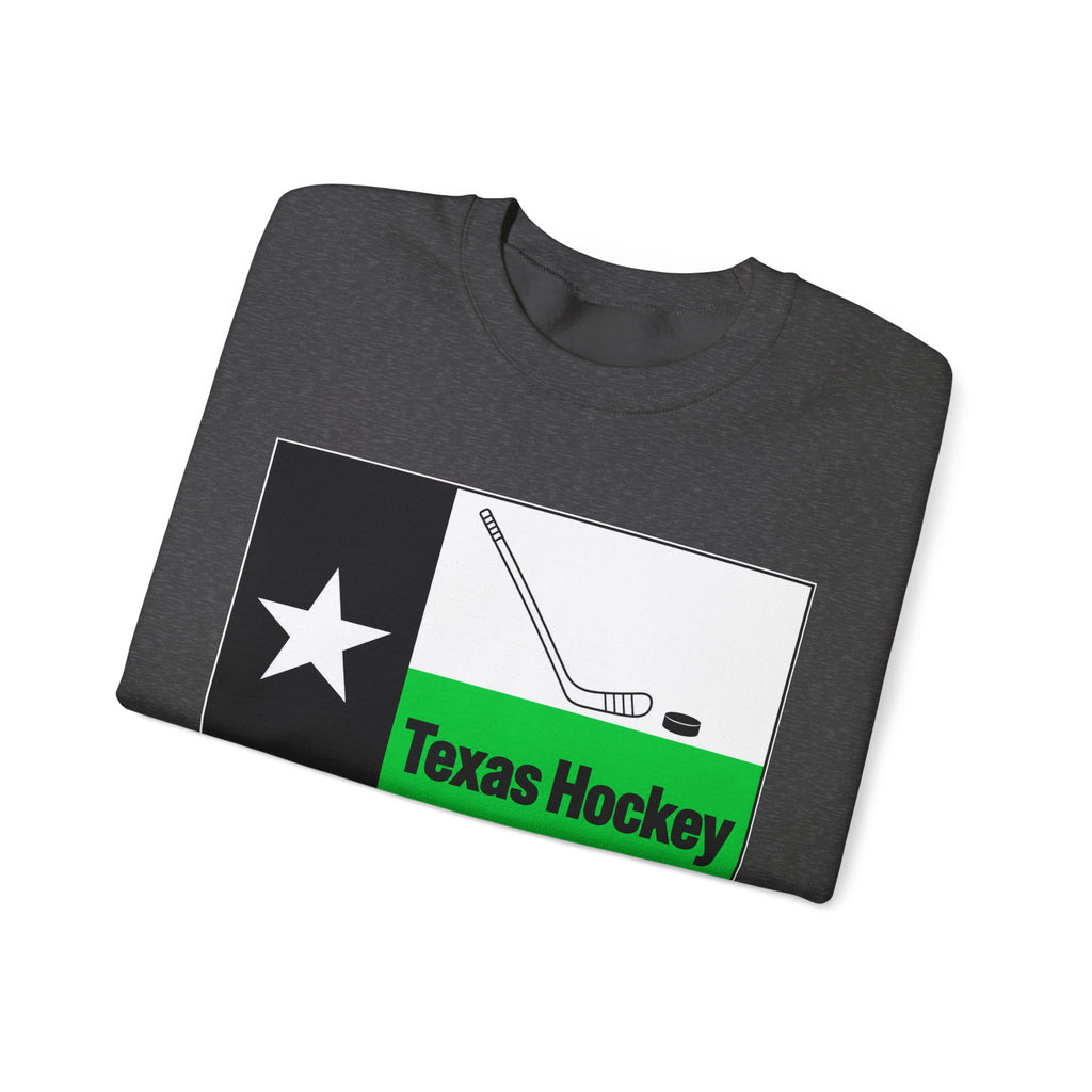 Texas Hockey Flag - Crewneck Sweatshirt