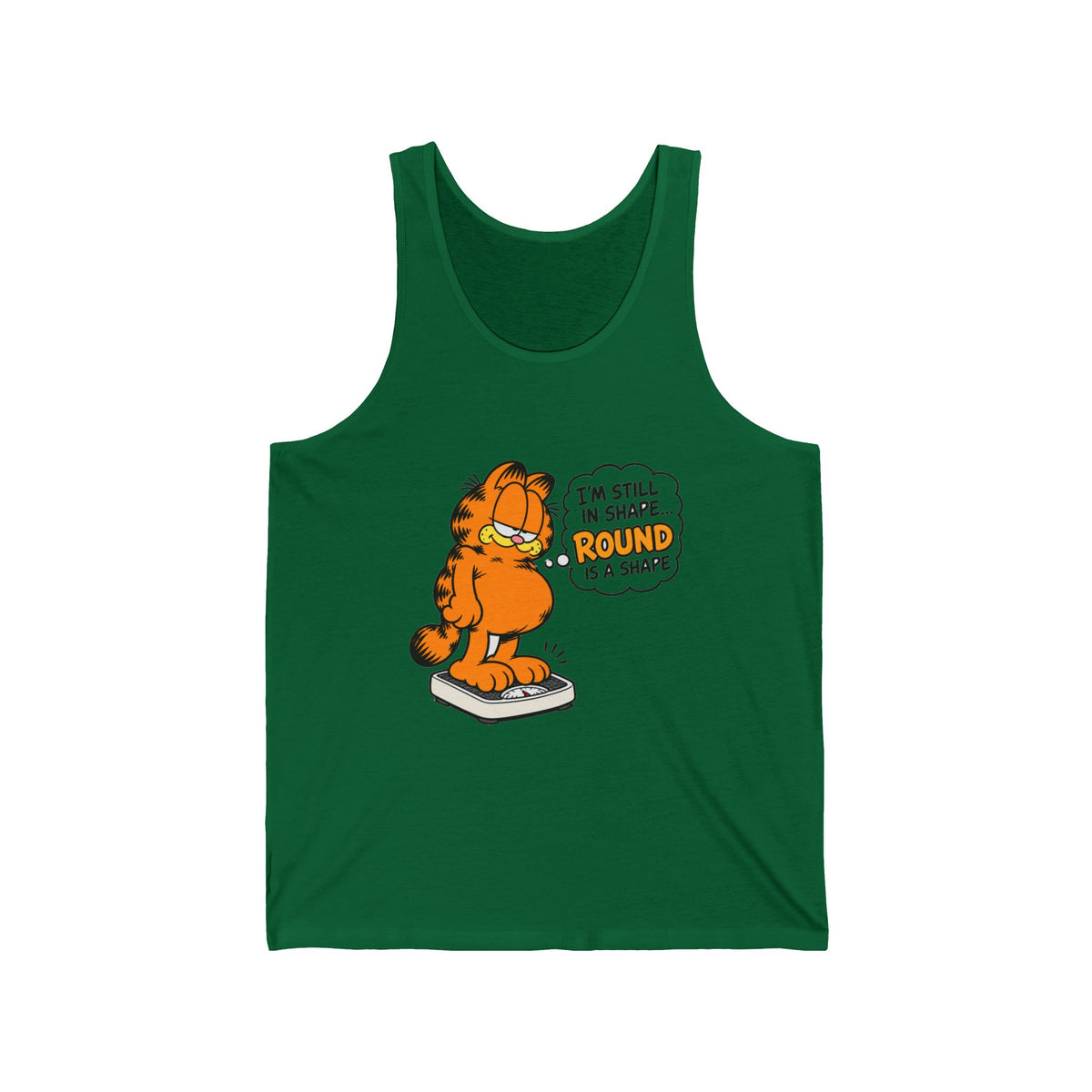 Round Shape Garfield - Athletic Tank