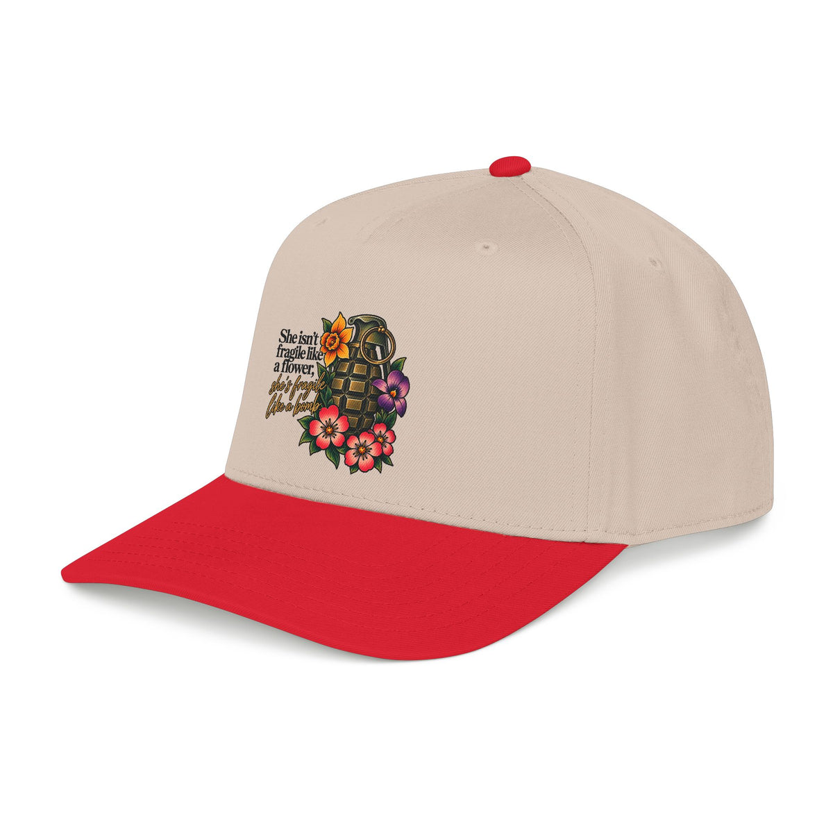 Fragile Like a Bomb - Floral Grenade - OTTO Baseball Hat