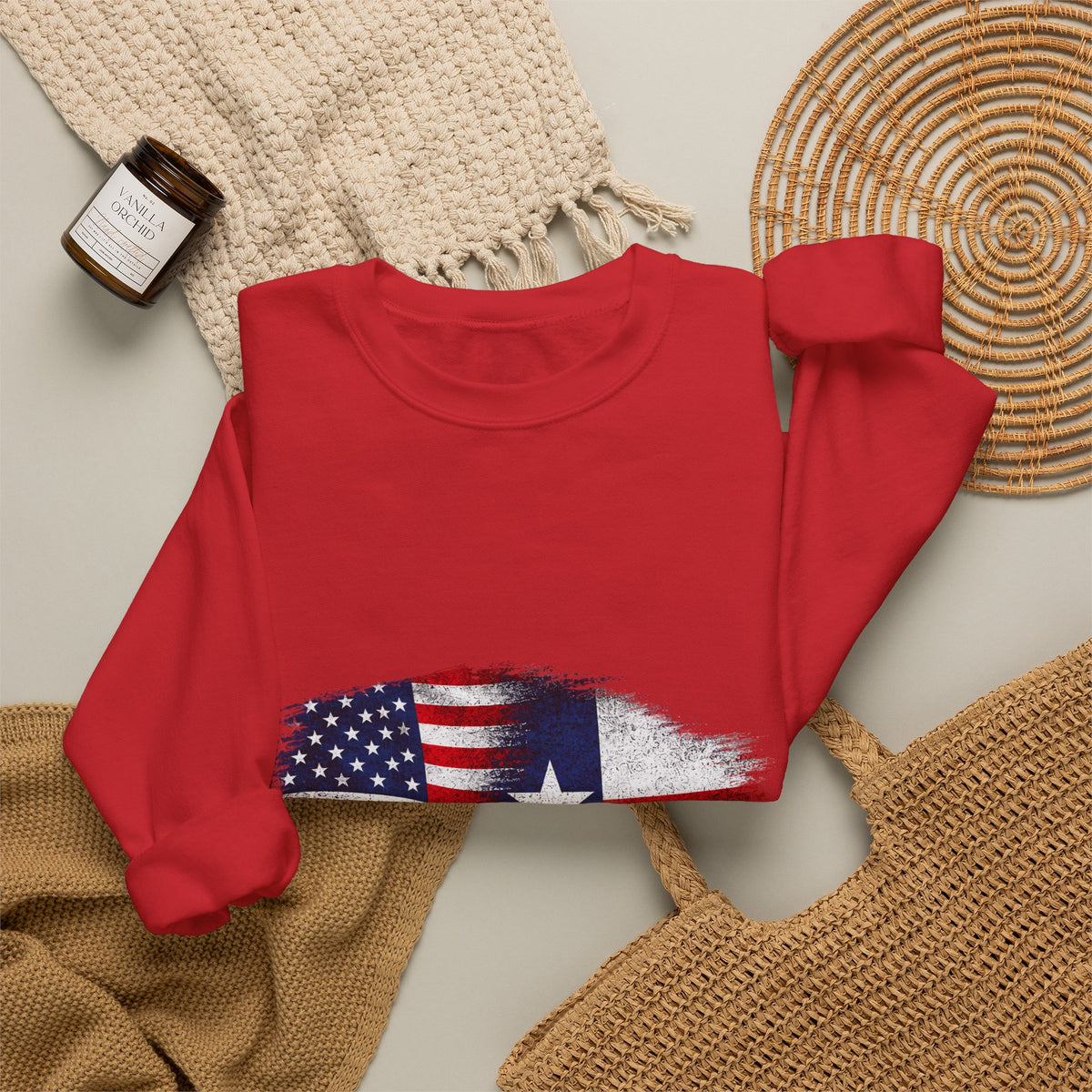 American by Birth, Texan by Choice - Crewneck Sweatshirt