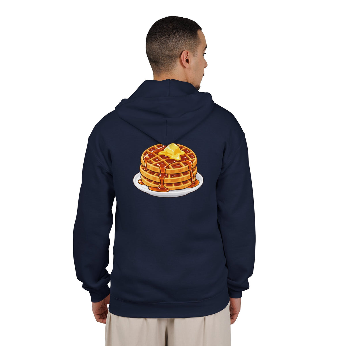 Cartoon Waffles - Full-Zip Hooded Sweatshirt