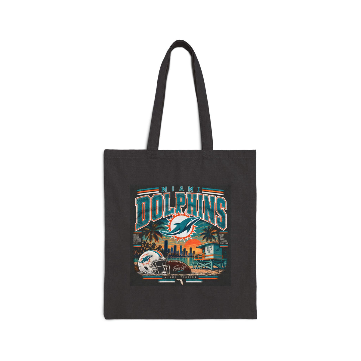 Miami Dolphins Paradise - Canvas Tote