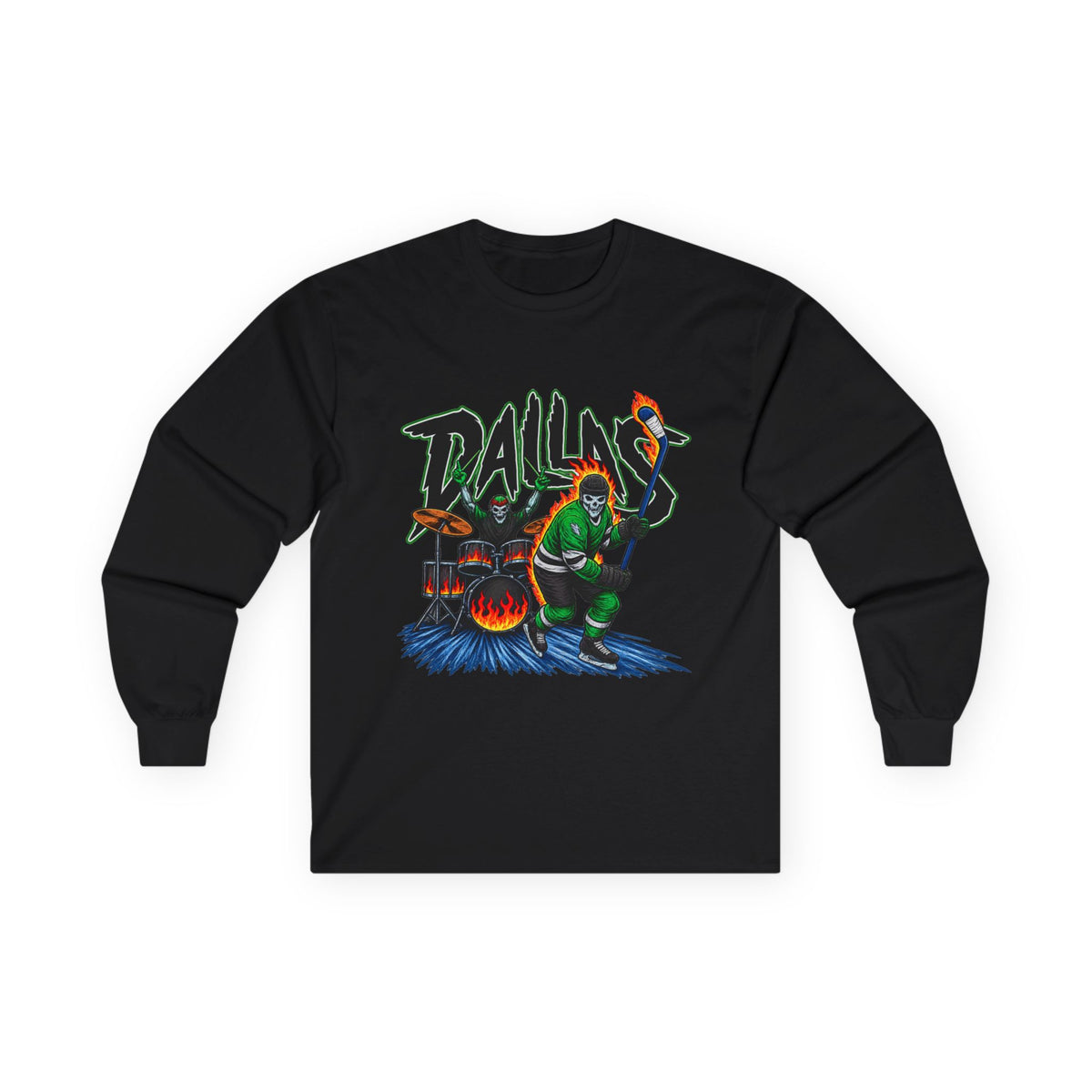 Dallas Stars Skeleton - Unisex Ultra Cotton Long Sleeve Tee