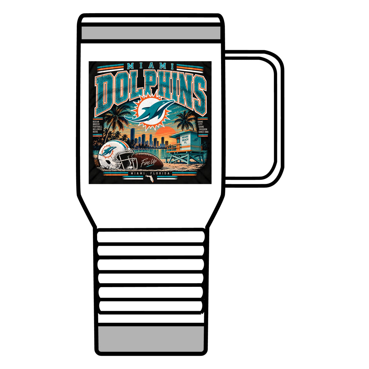 Miami Dolphins Paradise - 20oz Insulated Mug