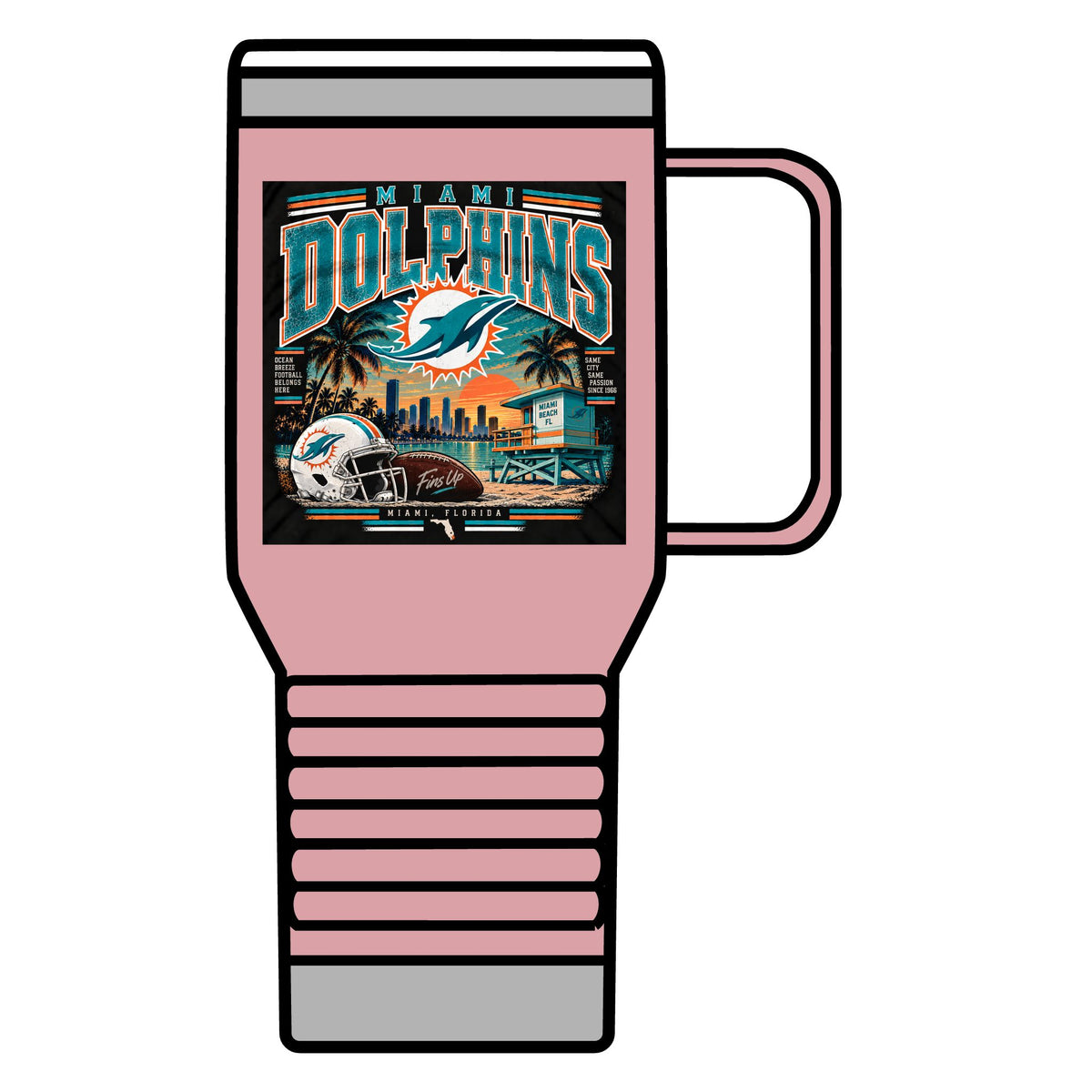 Miami Dolphins Paradise - 20oz Insulated Mug