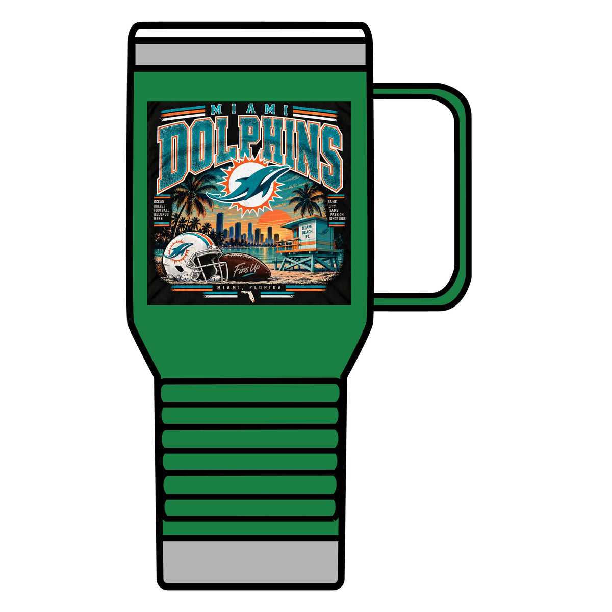 Miami Dolphins Paradise - 20oz Insulated Mug