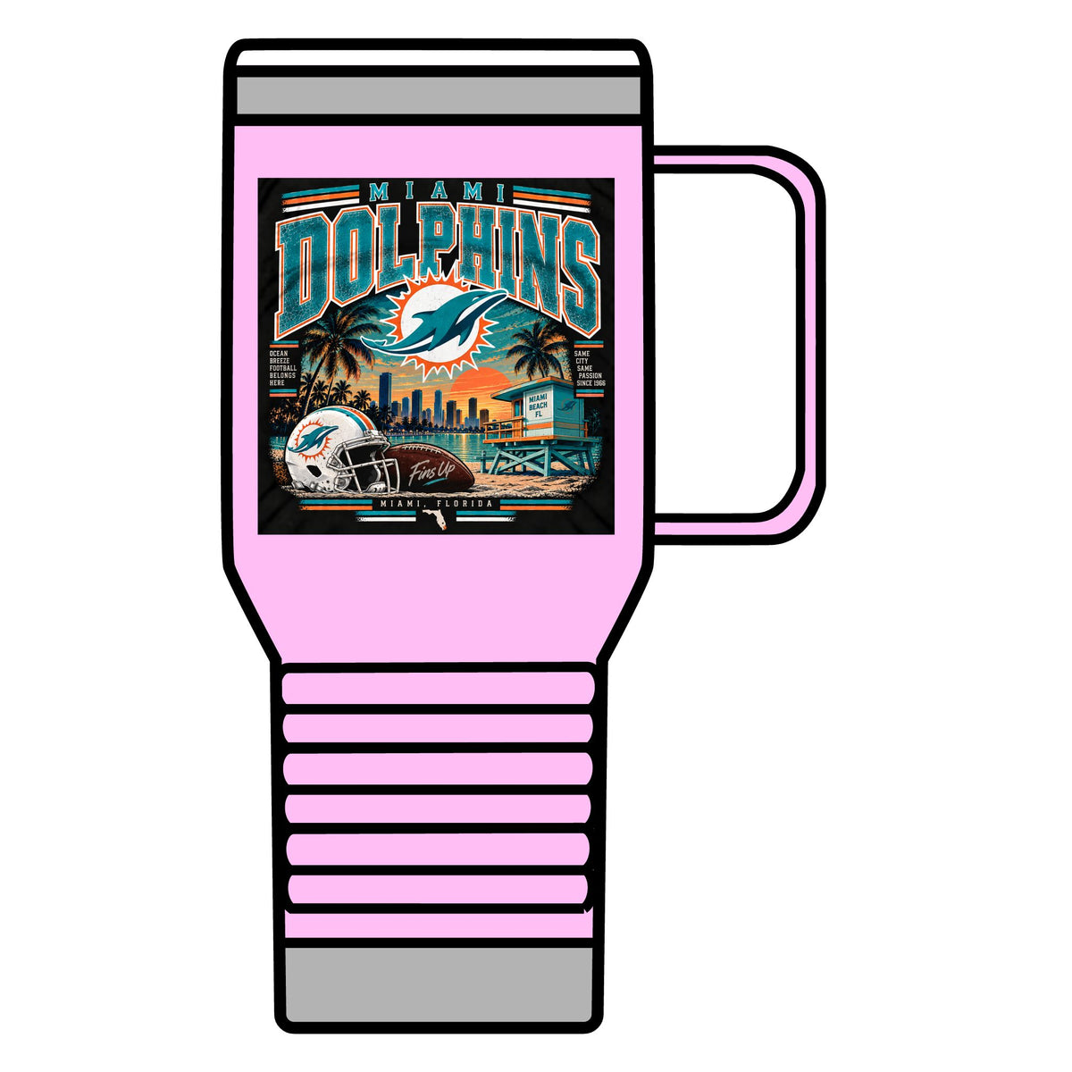 Miami Dolphins Paradise - 20oz Insulated Mug