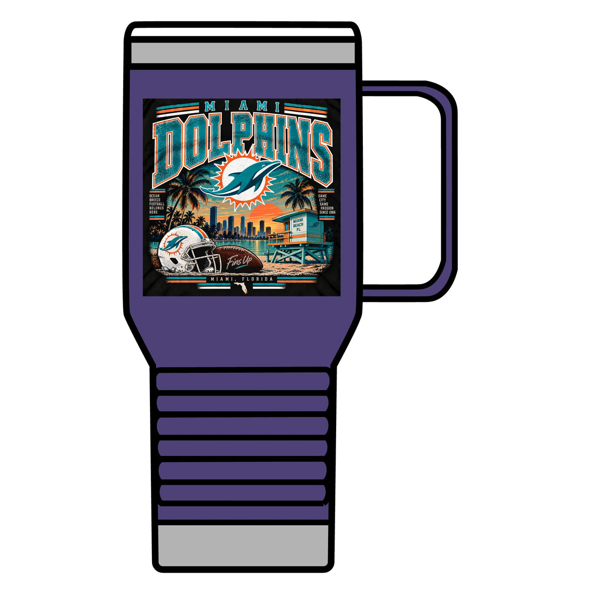 Miami Dolphins Paradise - 20oz Insulated Mug