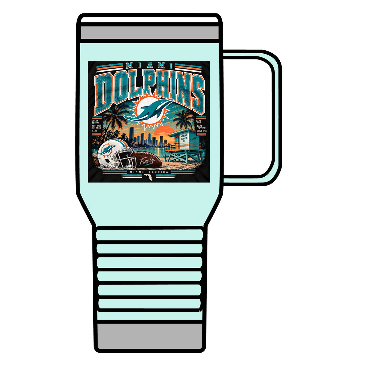 Miami Dolphins Paradise - 20oz Insulated Mug