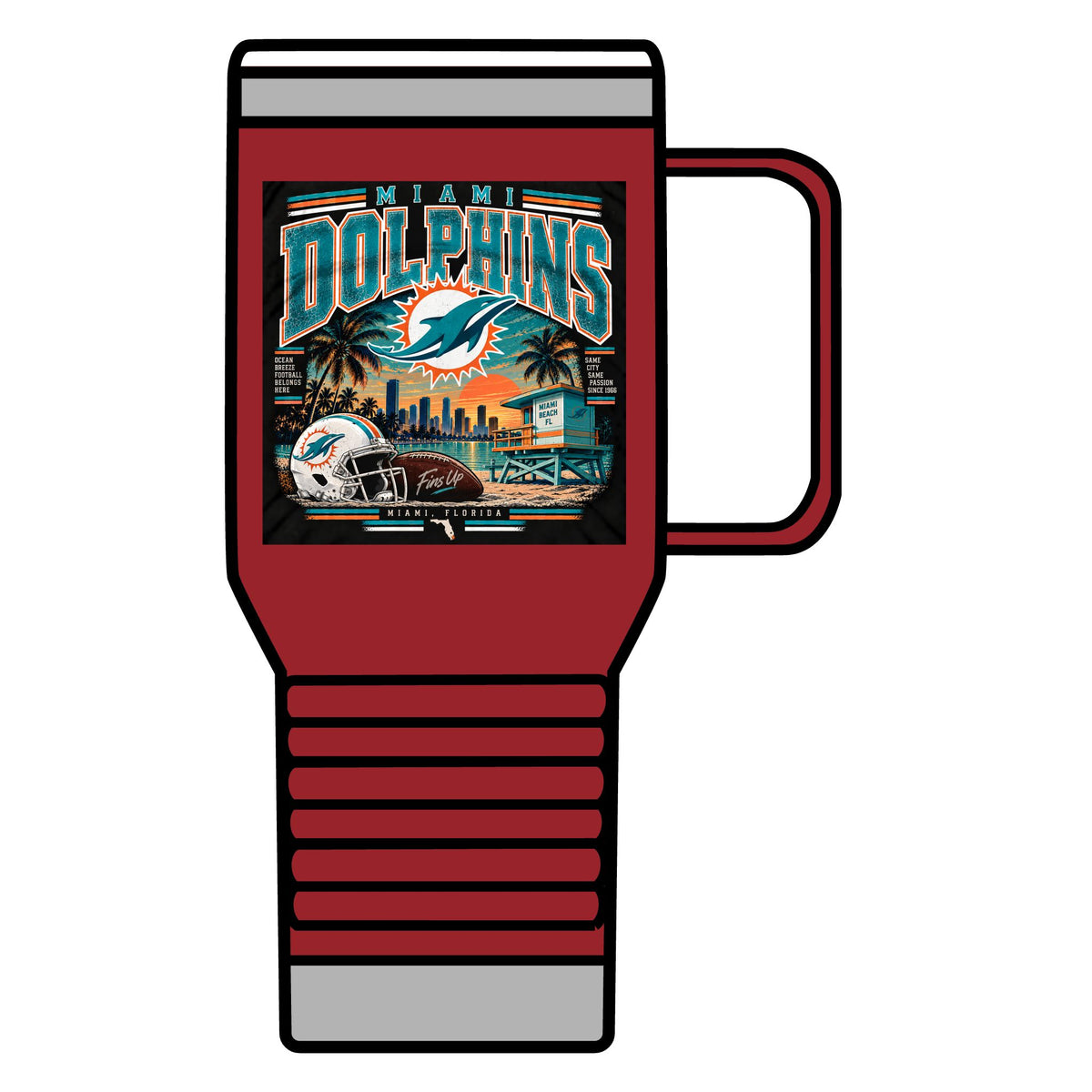 Miami Dolphins Paradise - 20oz Insulated Mug