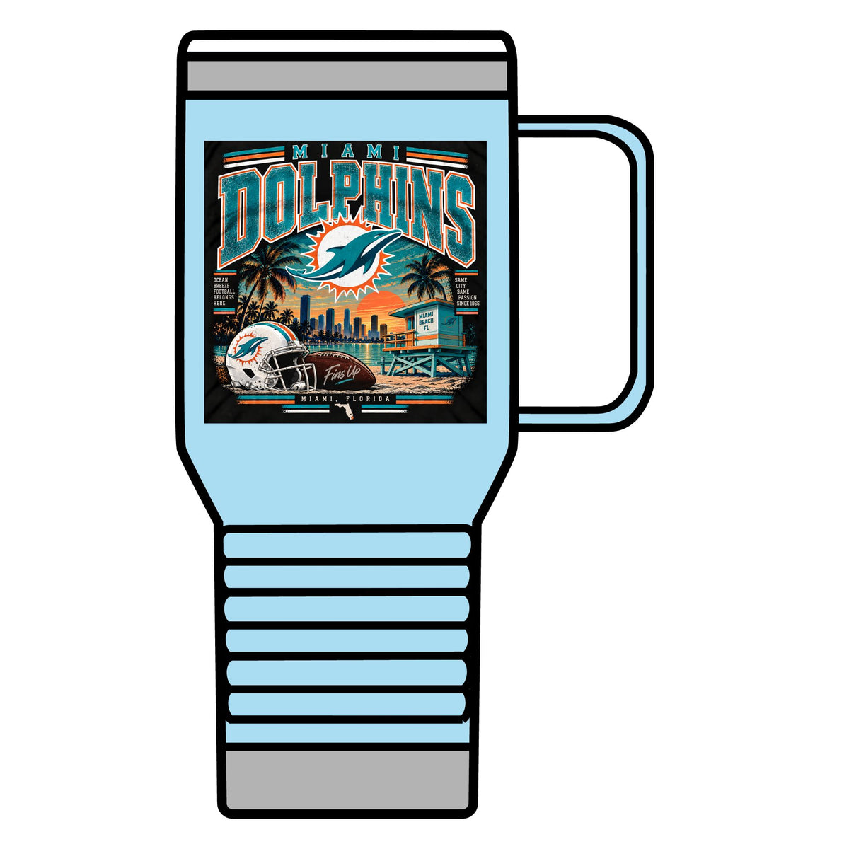 Miami Dolphins Paradise - 20oz Insulated Mug