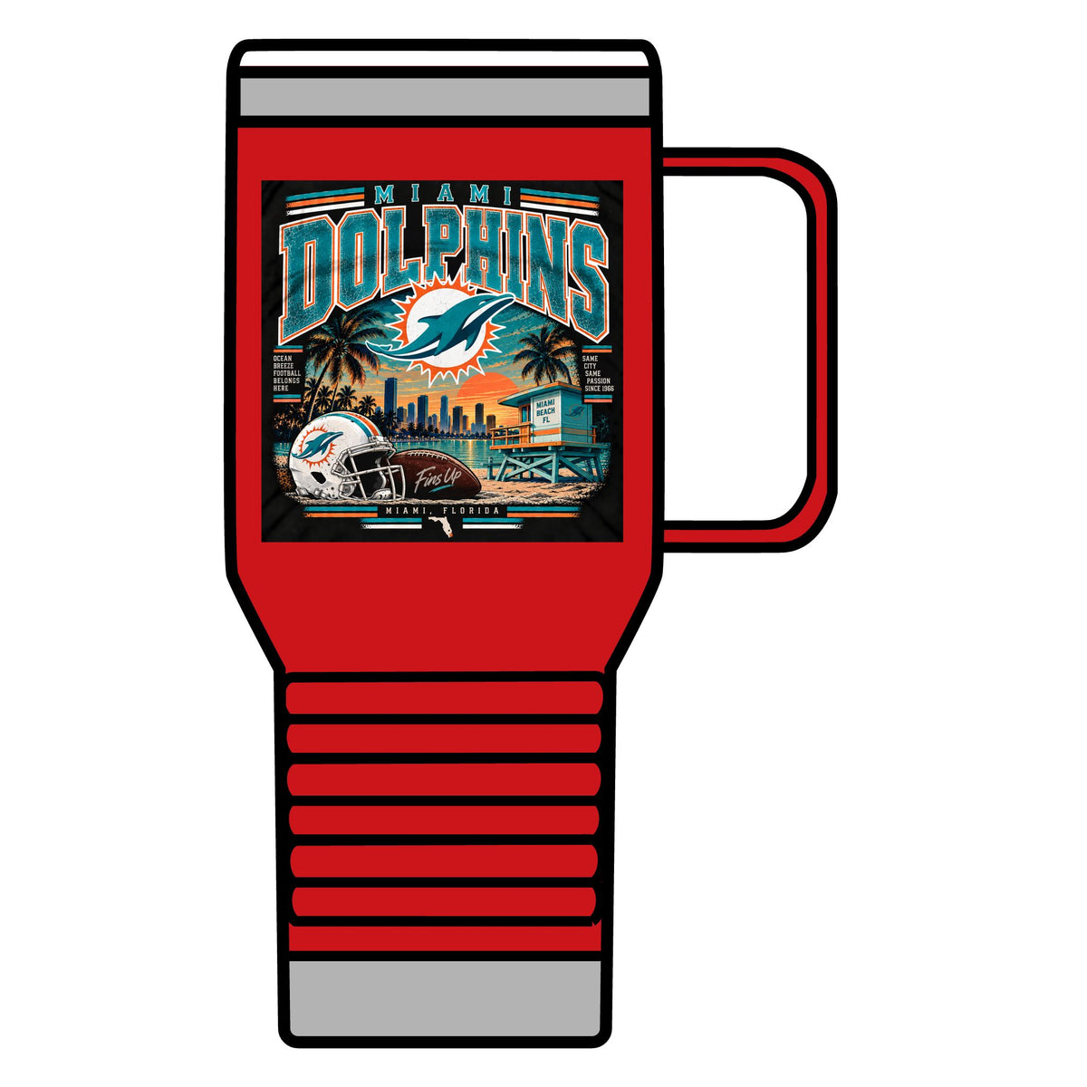 Miami Dolphins Paradise - 20oz Insulated Mug