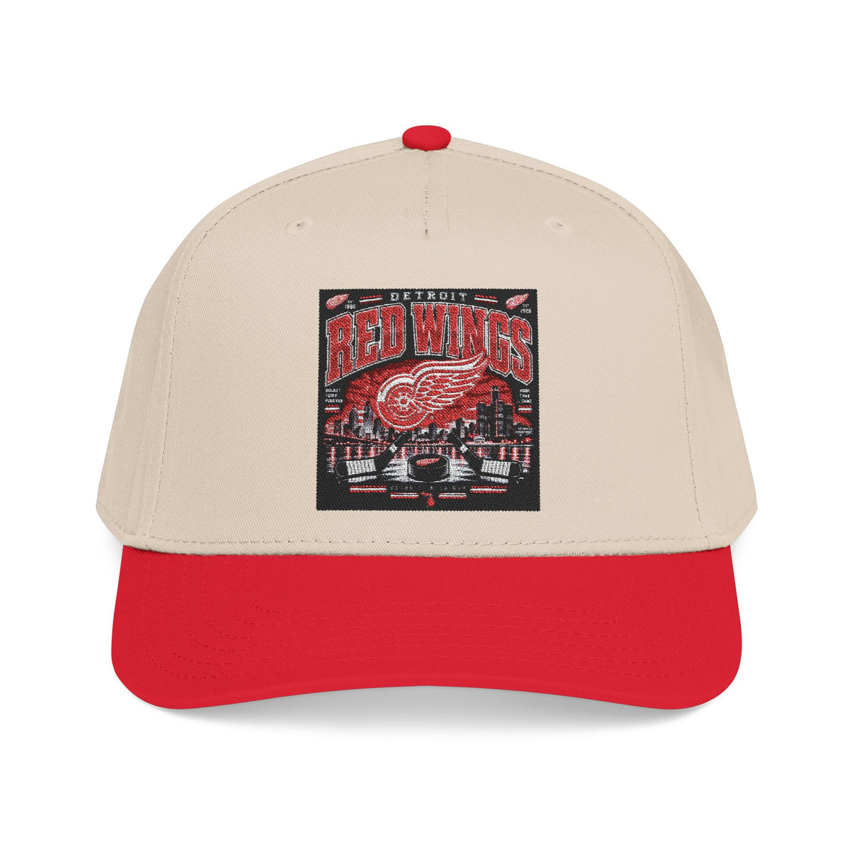Detroit Red Wings Hockey Skyline - OTTO Baseball Hat