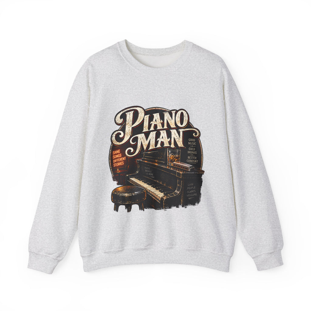 Piano Man Retro Bar - Crewneck Sweatshirt