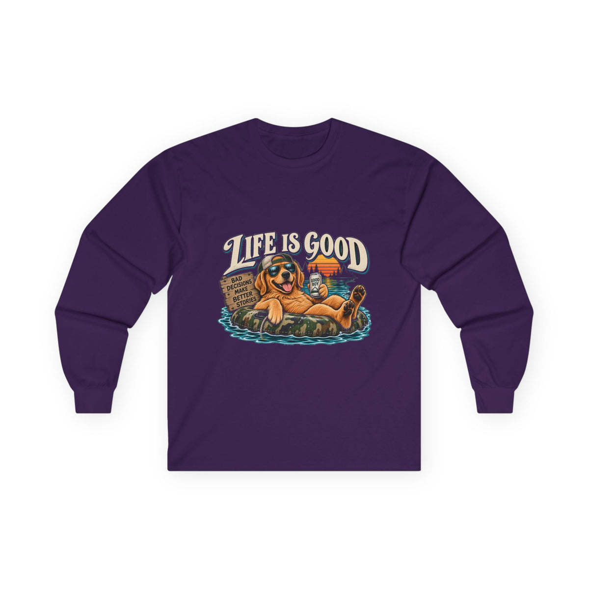 Life is Good Floatin' - Unisex Ultra Cotton Long Sleeve Tee