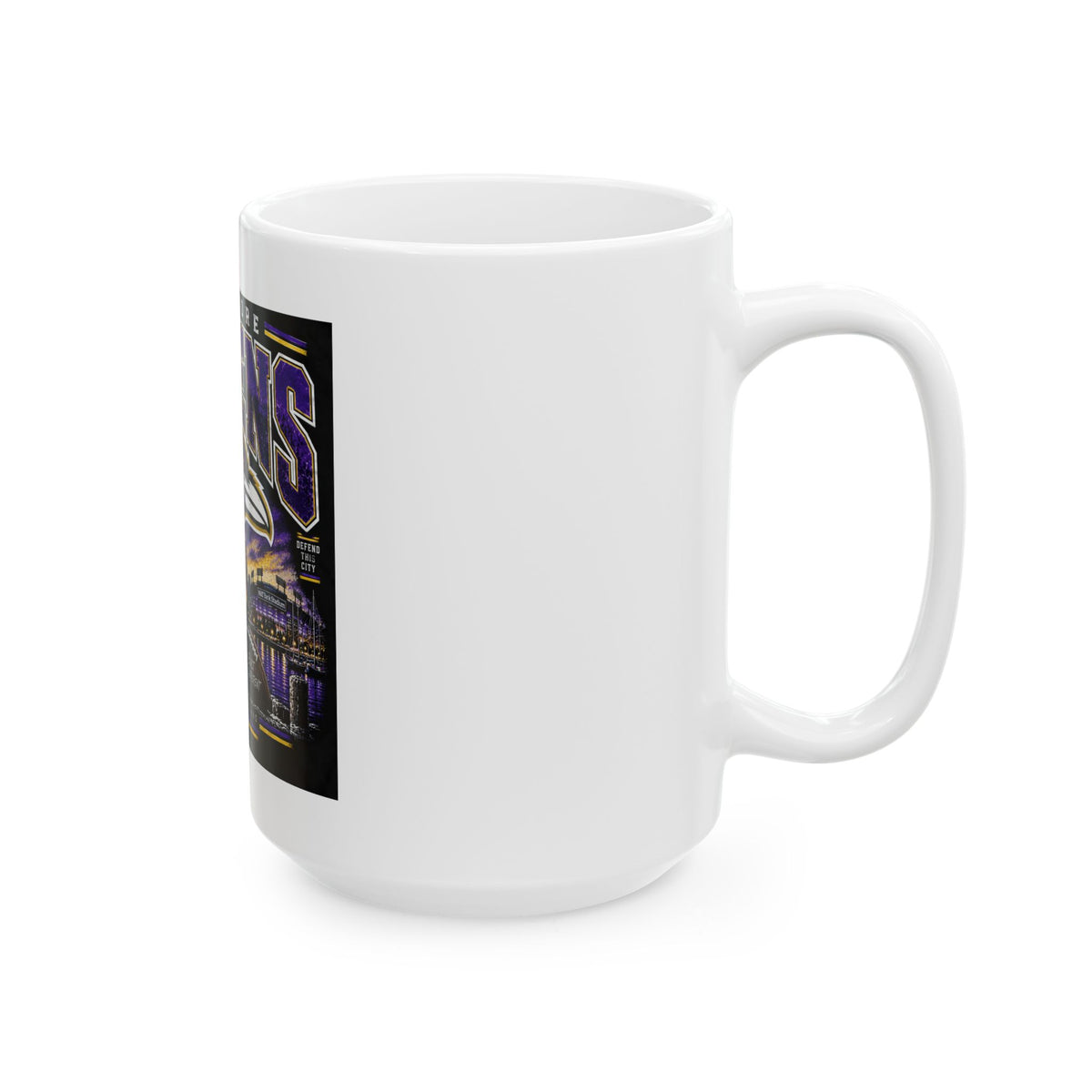 Baltimore Ravens Skyline Tee - Ceramic Mug 11oz and 15oz
