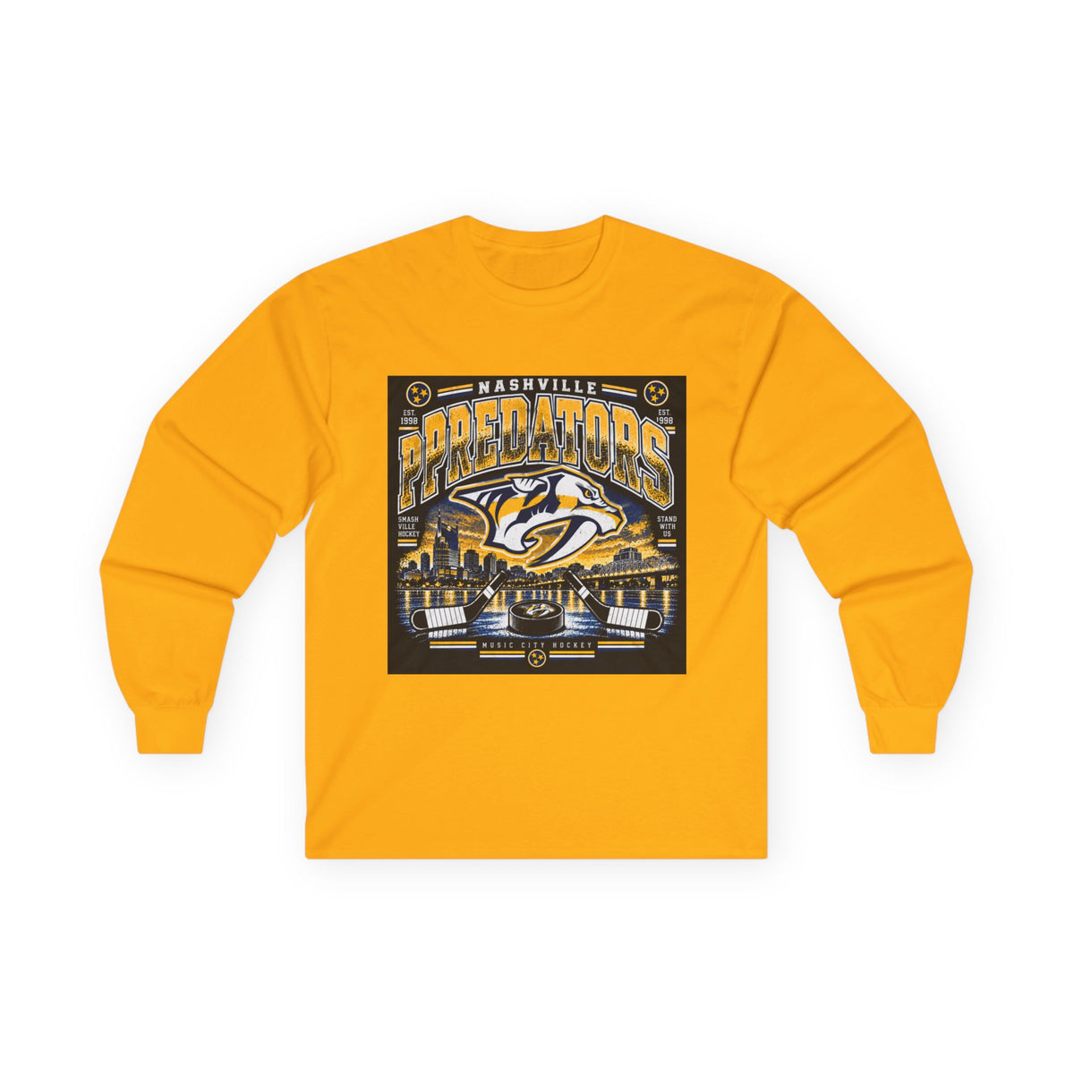 Nashville Predators Music City - Unisex Ultra Cotton Long Sleeve Tee