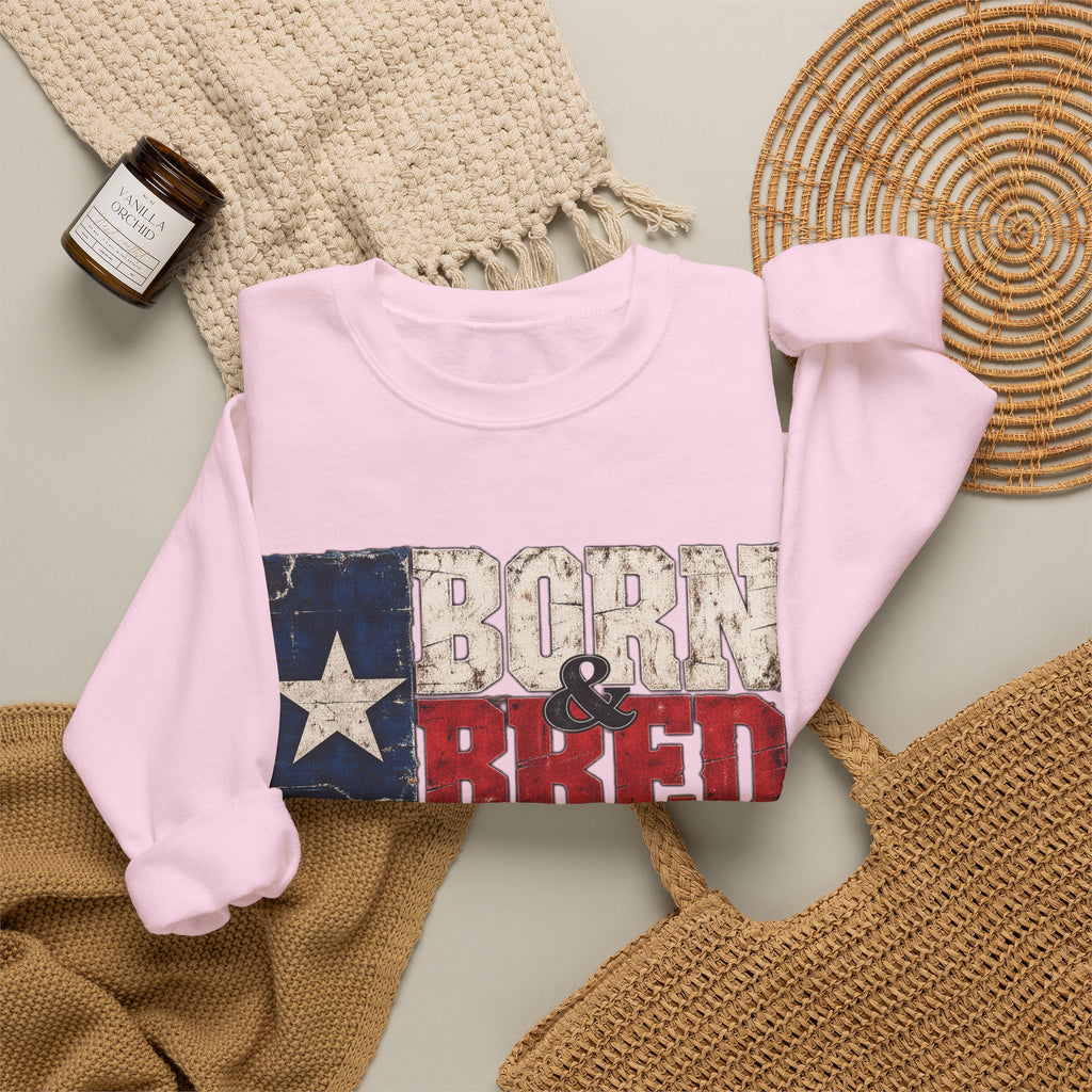 Texas Born and Bred - Crewneck Sweatshirt