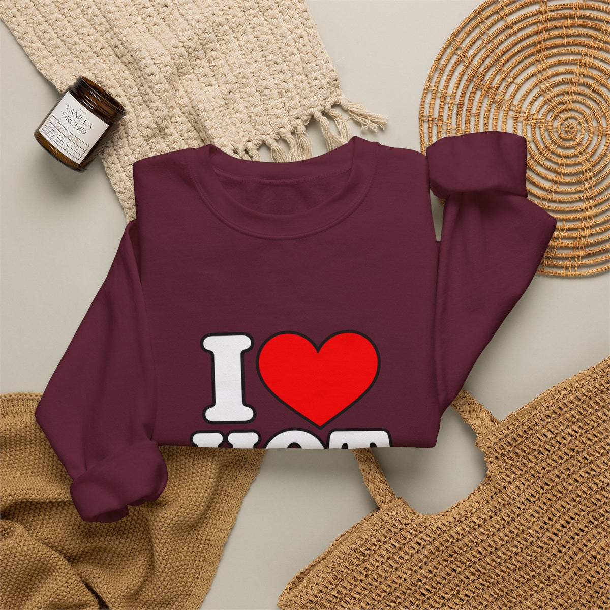 I Love Hot Dads - Crewneck Sweatshirt