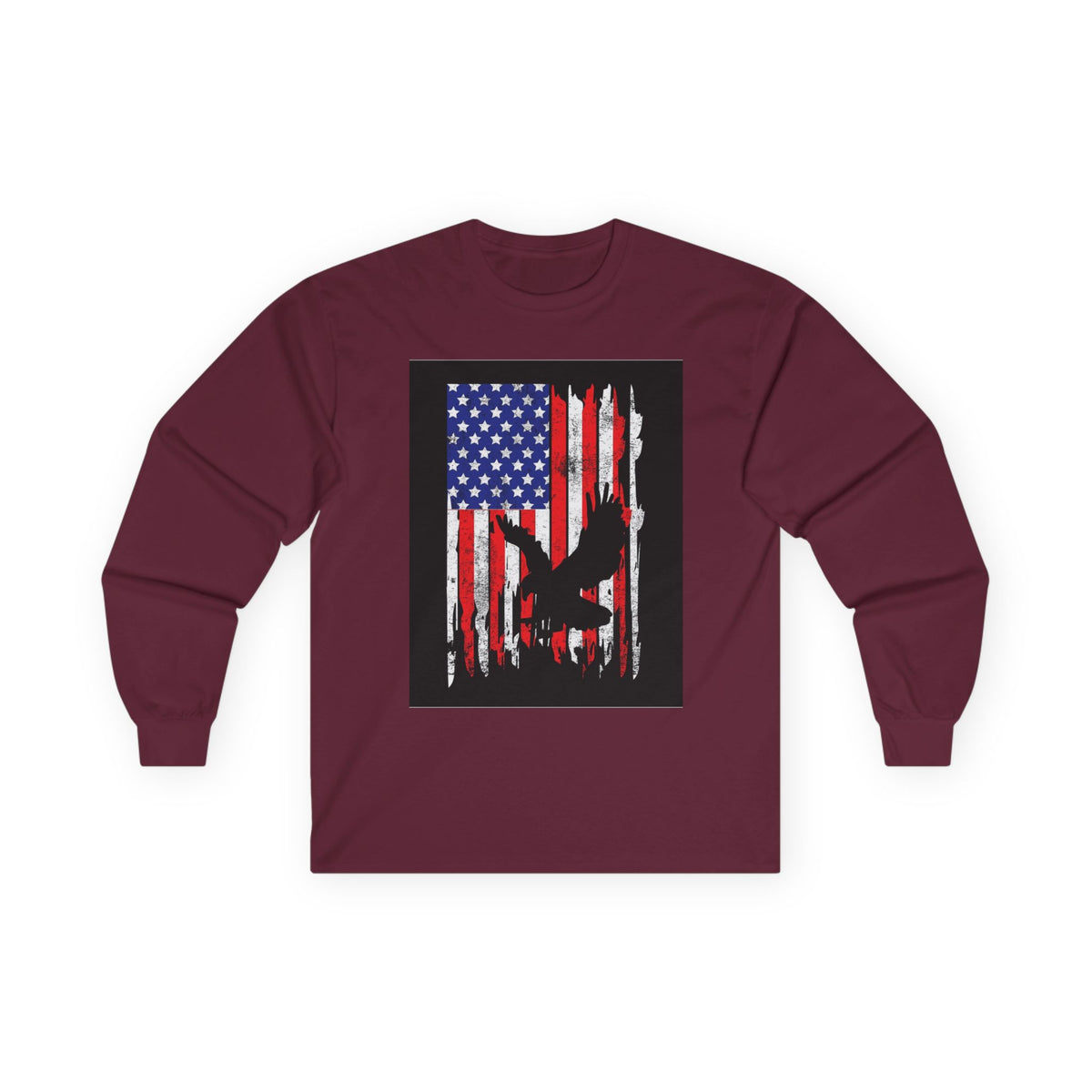 Old Glory Eagle - Unisex Ultra Cotton Long Sleeve Tee