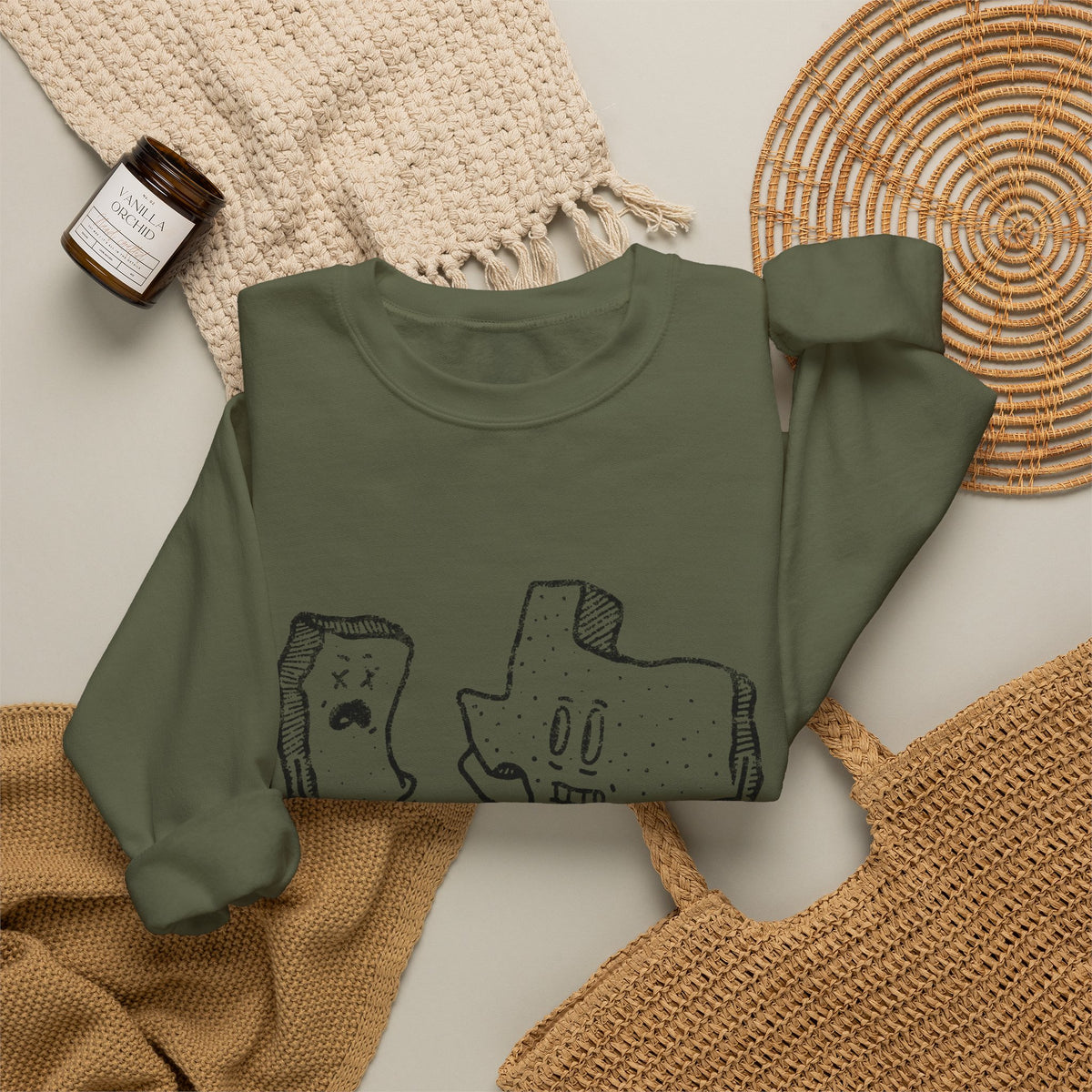 Texas v California - Crewneck Sweatshirt