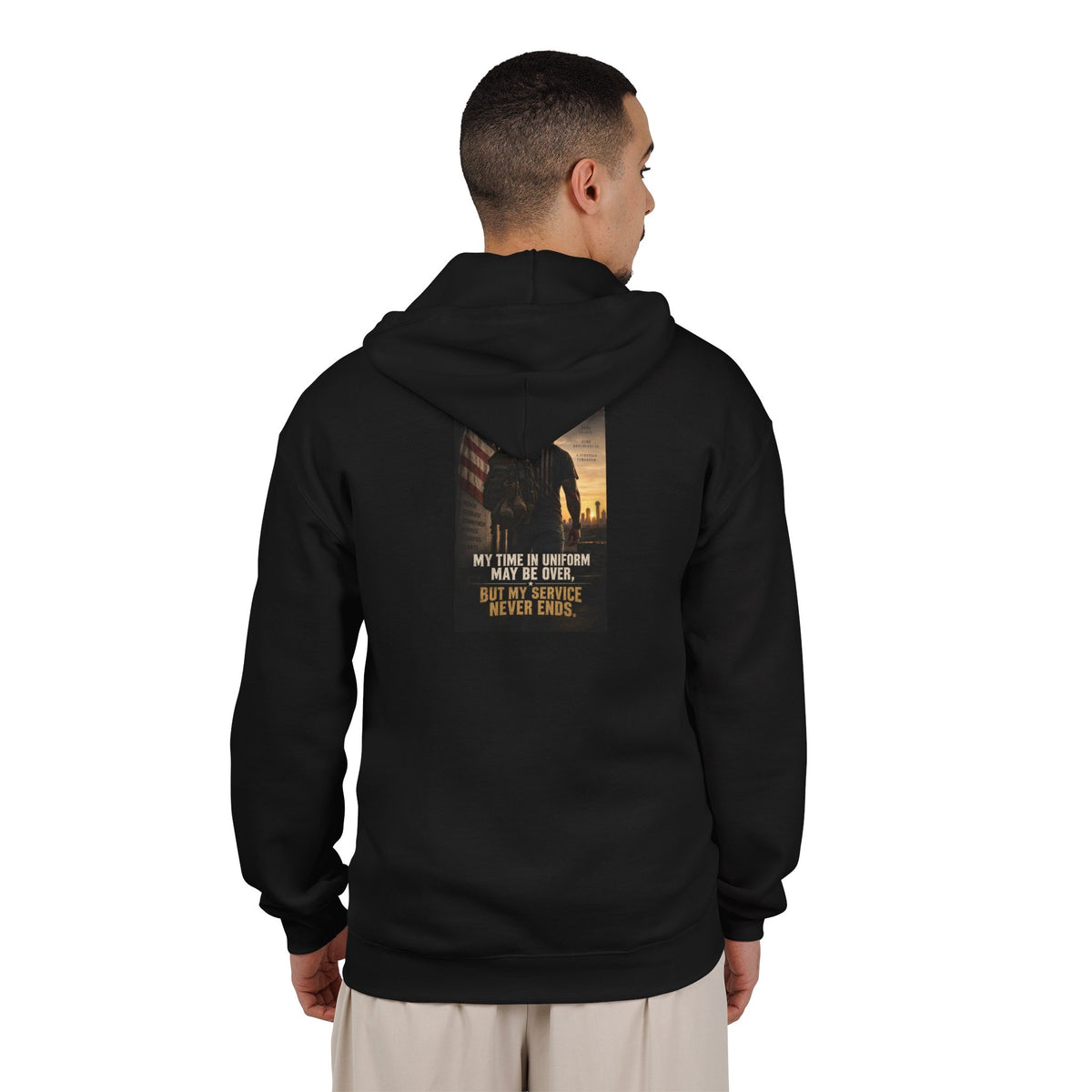 Service Never Ends - Full-Zip Hooded Sweatshirt