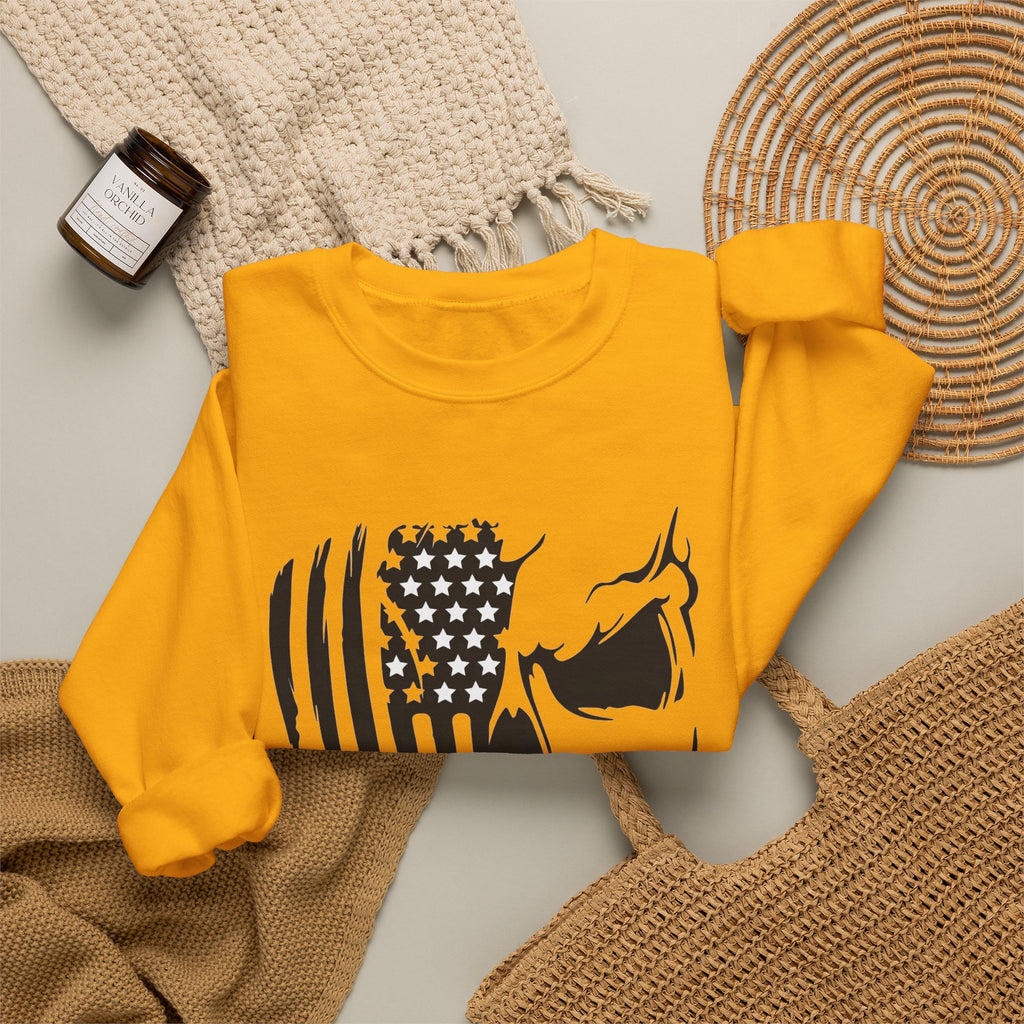 Stars, Stripes & Skulls - Crewneck Sweatshirt
