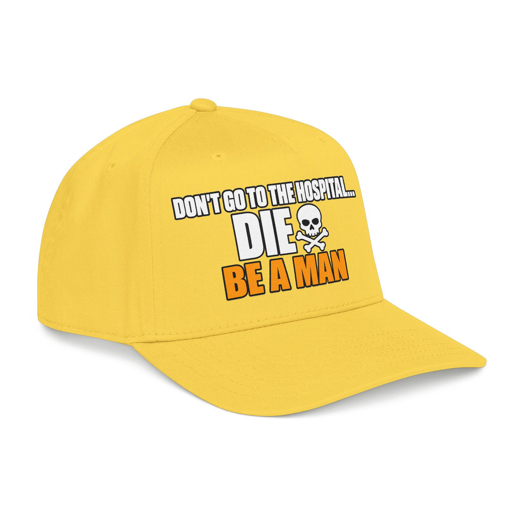 Dont Go to the Hospital - White Outlined - OTTO Baseball Hat