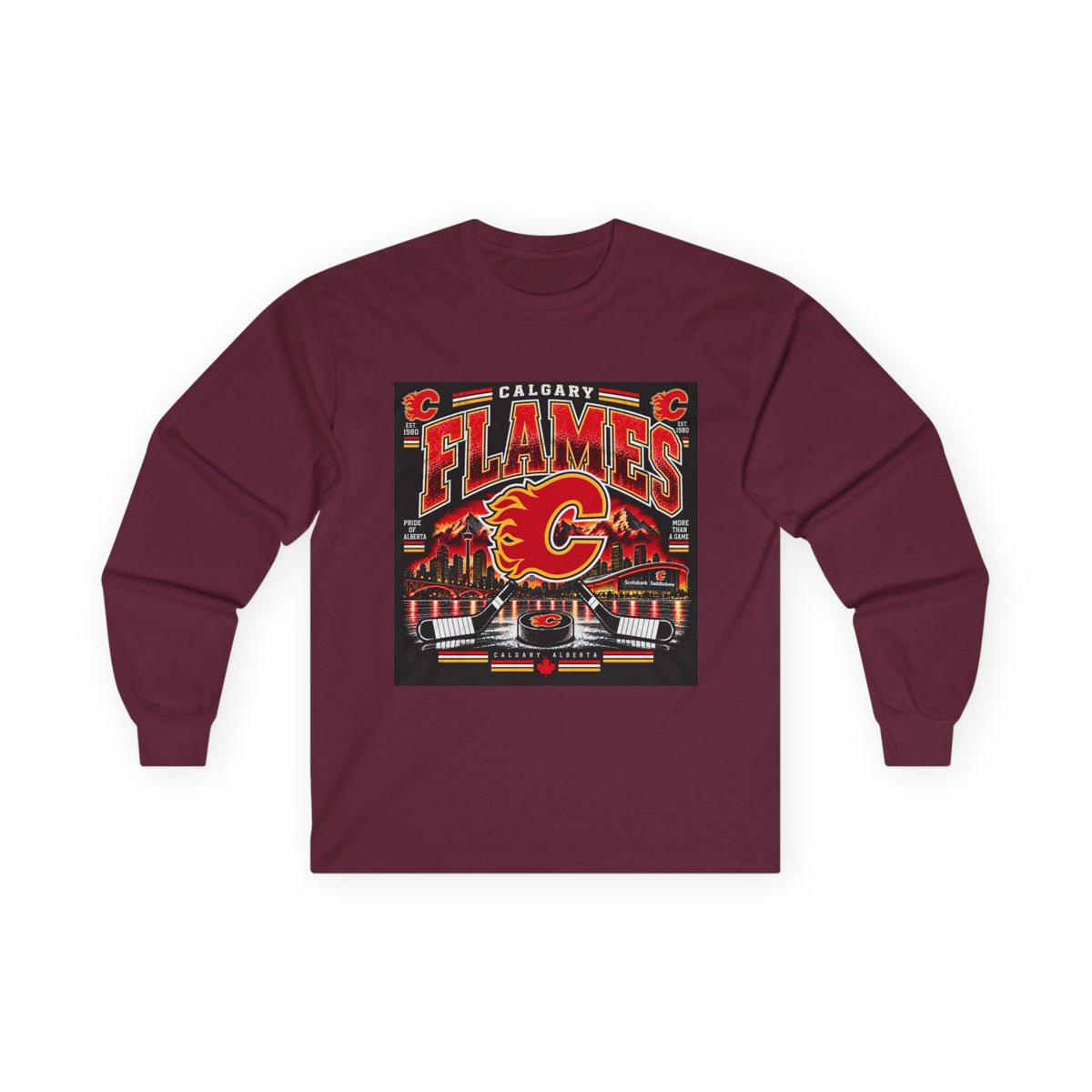 Calgary Flames Pride - Unisex Ultra Cotton Long Sleeve Tee