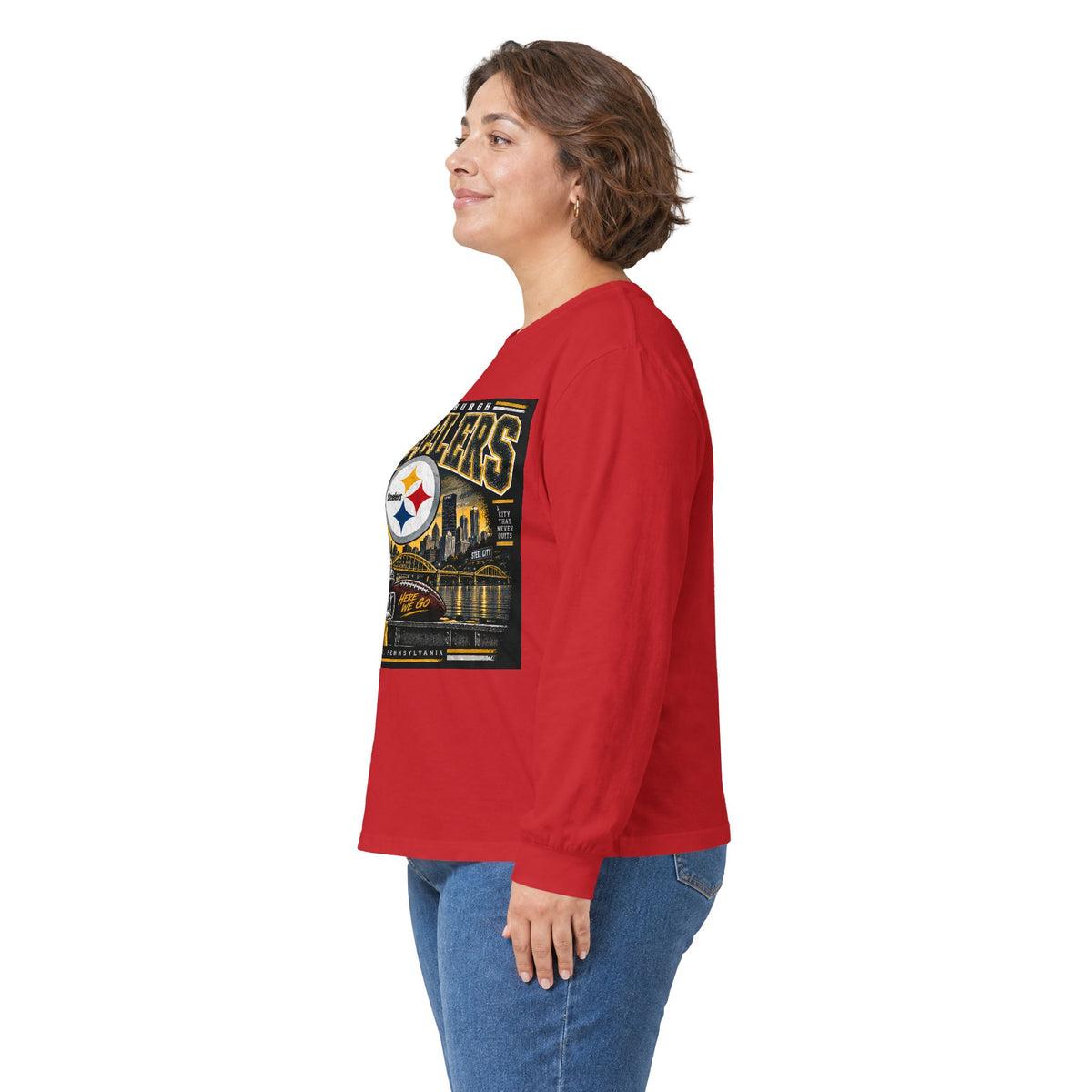 Pittsburgh Steelers Steel City Pride - Unisex Ultra Cotton Long Sleeve Tee