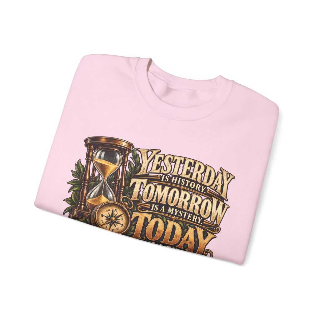 Yesterday Tomorrow Today - Transparent - Crewneck Sweatshirt