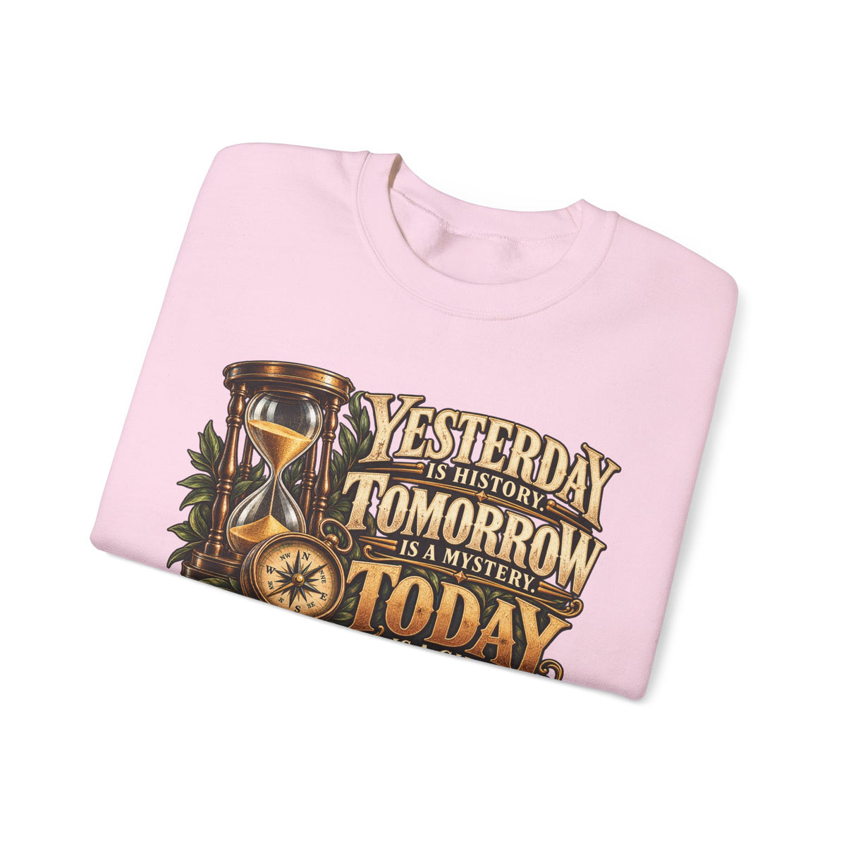 Yesterday Tomorrow Today - Transparent - Crewneck Sweatshirt